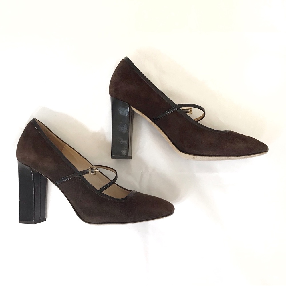 Kate Spade Brown Suede Tall Heel 6